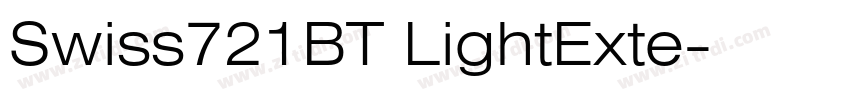 Swiss721BT LightExte字体转换